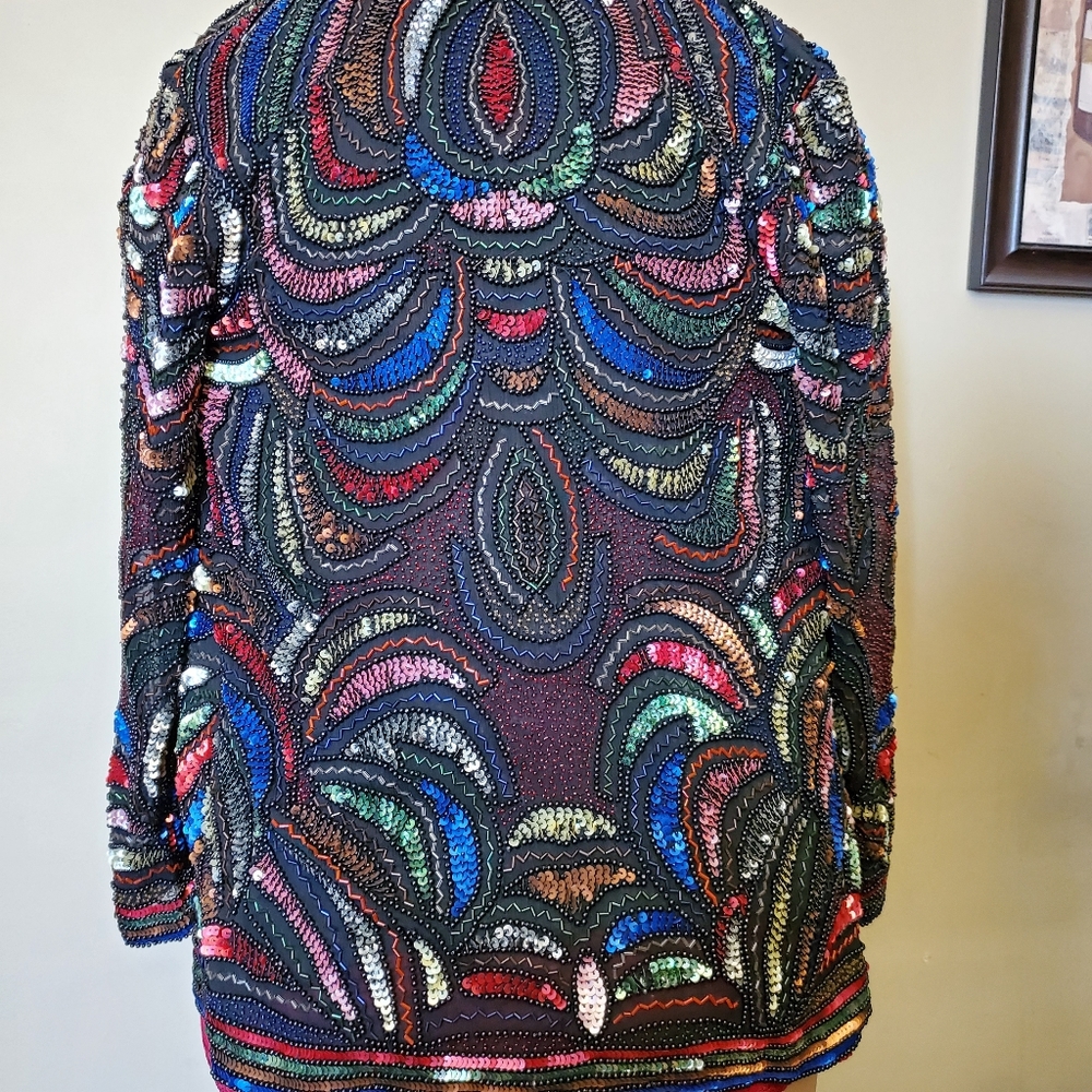 Vintage Ziani Couture silk cardigan